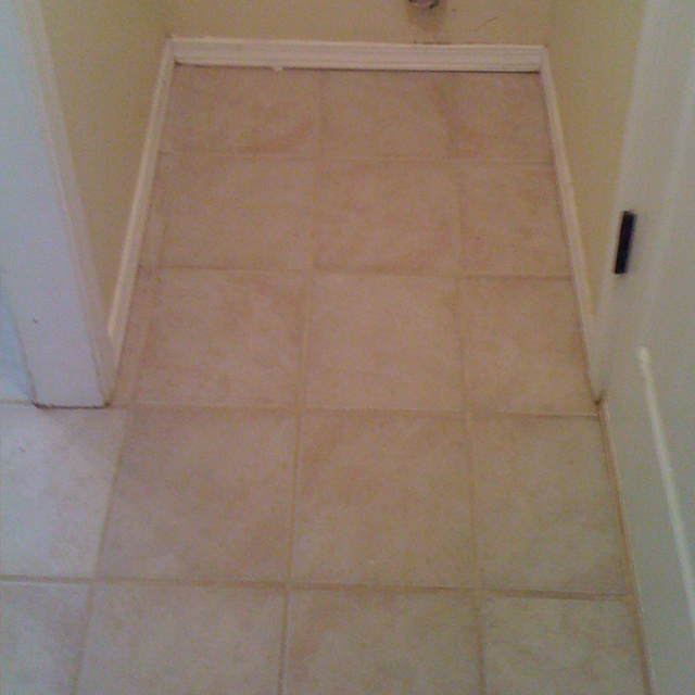dry carpet cleaning - tile cleaning after